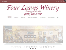 Tablet Screenshot of fourleaveswinery.com